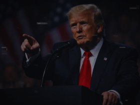 Trump said a large US naval force is now sailing toward Iran urging Tehran to negotiate a deal.